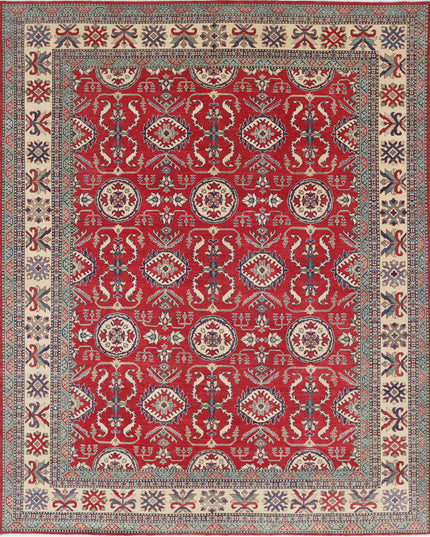 Kazak 10' 2" X 12' 9" Hand Knotted Wool Rug 10' 2" X 12' 9" (310 X 389) / Red / Wool
