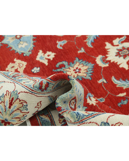 Kazak 8' 10" X 12' 2" Hand Knotted Wool Rug 8' 10" X 12' 2" (269 X 371) / Red / Wool