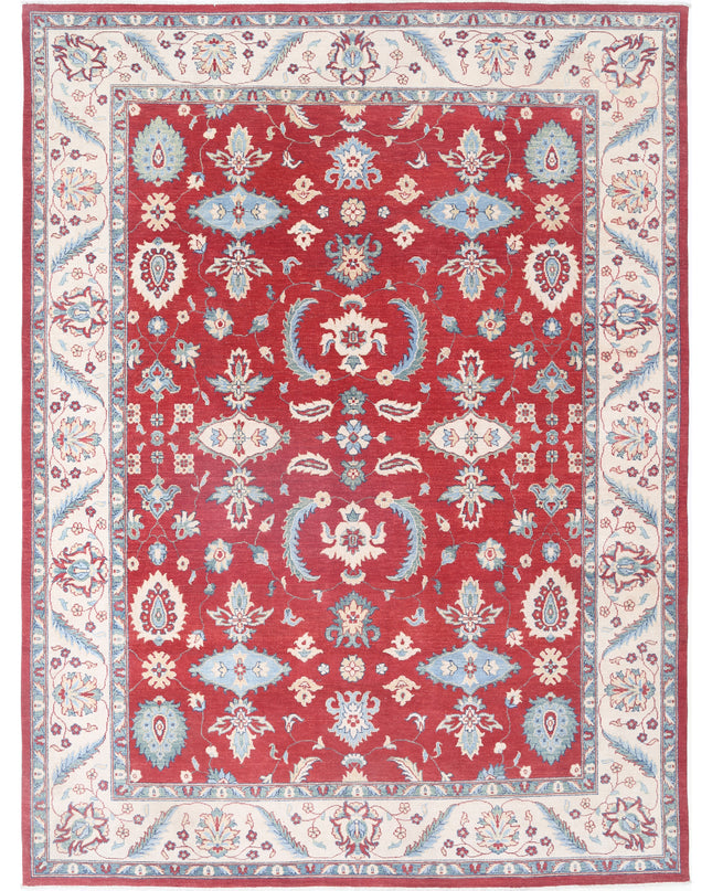 Kazak 8' 10" X 12' 2" Hand Knotted Wool Rug 8' 10" X 12' 2" (269 X 371) / Red / Wool