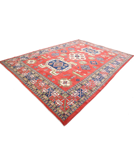 Kazak 9' 7" X 13' 10" Hand Knotted Wool Rug 9' 7" X 13' 10" (292 X 422) / Red / Wool