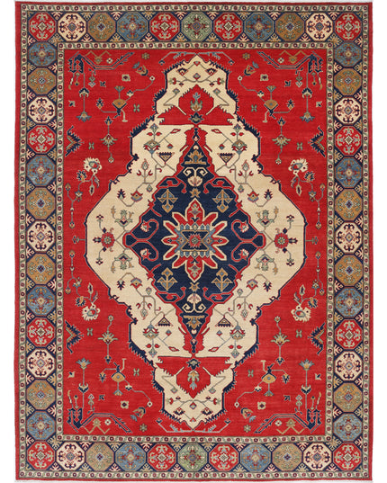 Kazak 10' 1" X 13' 7" Hand Knotted Wool Rug 10' 1" X 13' 7" (307 X 414) / Ivory / Wool