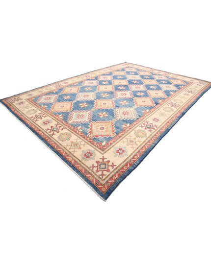 Kazak 9' 11" X 14' 3" Hand Knotted Wool Rug 9' 11" X 14' 3" (302 X 434) / Blue / Wool