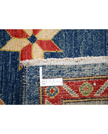 Kazak 9' 11" X 14' 3" Hand Knotted Wool Rug 9' 11" X 14' 3" (302 X 434) / Blue / Wool