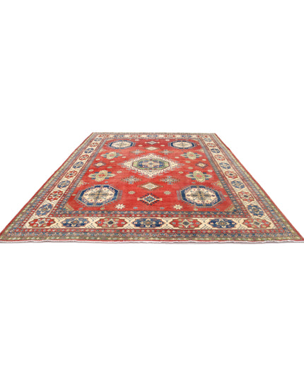 Kazak 10' 1" X 13' 2" Hand Knotted Wool Rug 10' 1" X 13' 2" (307 X 401) / Red / Wool