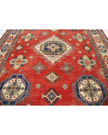 Kazak 10' 1" X 13' 2" Hand Knotted Wool Rug 10' 1" X 13' 2" (307 X 401) / Red / Wool