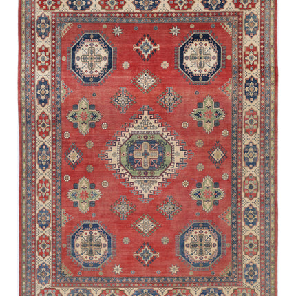 Kazak 10' 1" X 13' 2" Hand Knotted Wool Rug 10' 1" X 13' 2" (307 X 401) / Red / Wool