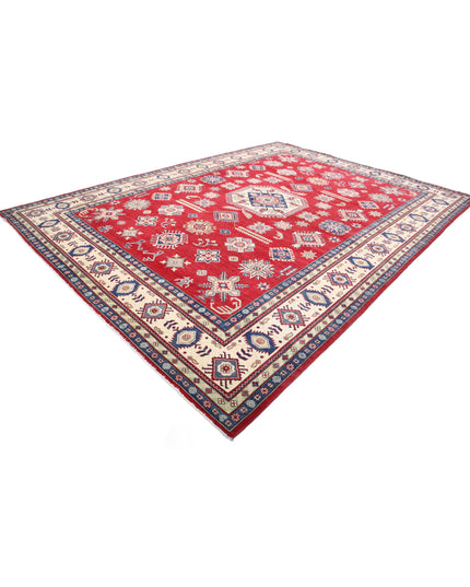 Kazak 10' 3" X 14' 0" Hand Knotted Wool Rug 10' 3" X 14' 0" (312 X 427) / Red / Wool