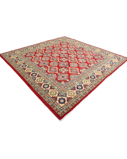 Kazak 9' 1" X 9' 2" Hand Knotted Wool Rug 9' 1" X 9' 2" (277 X 280) / Red / Wool