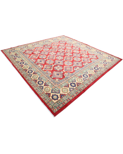 Kazak 9' 1" X 9' 2" Hand Knotted Wool Rug 9' 1" X 9' 2" (277 X 280) / Red / Wool
