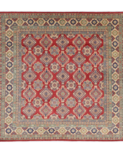 Kazak 9' 1" X 9' 2" Hand Knotted Wool Rug 9' 1" X 9' 2" (277 X 280) / Red / Wool
