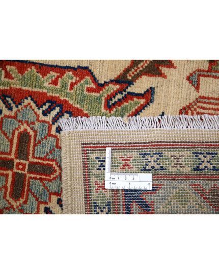 Kazak 6' 5" X 9' 8" Hand Knotted Wool Rug 6' 5" X 9' 8" (196 X 295) / Ivory / Wool