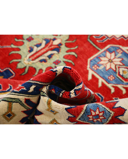 Kazak 6' 10" X 9' 2" Hand Knotted Wool Rug 6' 10" X 9' 2" (208 X 280) / Red / Wool