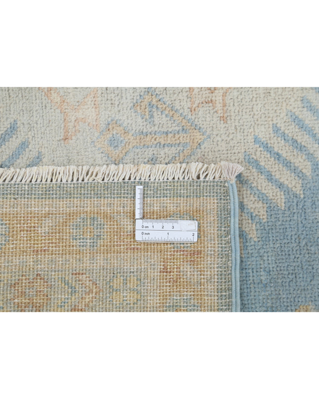Kazak 8' 9" X 11' 9" Hand Knotted Wool Rug 8' 9" X 11' 9" (267 X 358) / Blue / Wool
