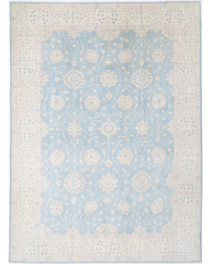 Kazak 9' 10" X 13' 6" Hand Knotted Wool Rug 9' 10" X 13' 6" (300 X 411) / Blue / Wool