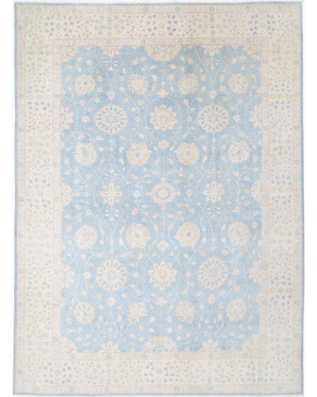 Kazak 9' 10" X 13' 6" Hand Knotted Wool Rug 9' 10" X 13' 6" (300 X 411) / Blue / Wool