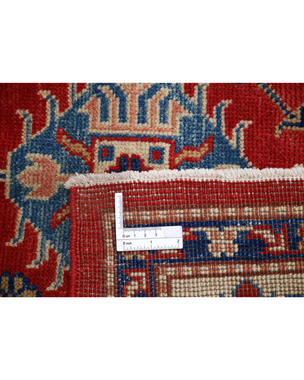 Kazak 5' 0" X 7' 9" Hand Knotted Wool Rug 5' 0" X 7' 9" (152 X 236) / Red / Wool