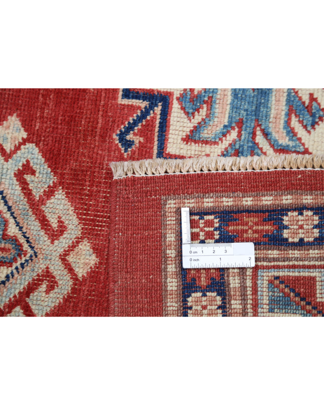 Kazak 4' 11" X 6' 0" Hand Knotted Wool Rug 4' 11" X 6' 0" (150 X 183) / Red / Wool