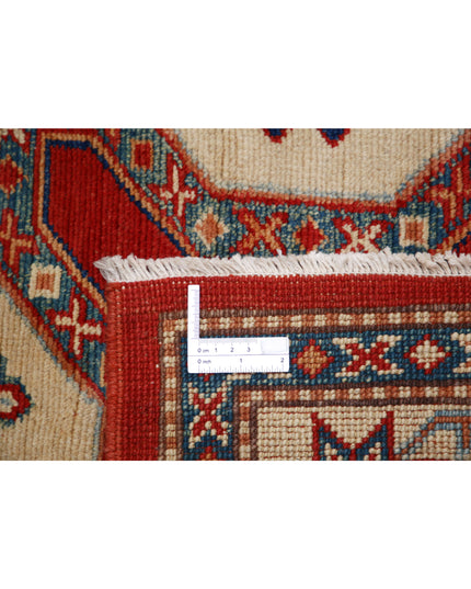 Kazak 4' 11" X 6' 5" Hand Knotted Wool Rug 4' 11" X 6' 5" (150 X 196) / Red / Wool