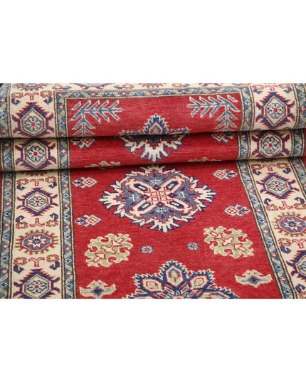 Kazak 2' 10" X 9' 10" Hand Knotted Wool Rug 2' 10" X 9' 10" (86 X 300) / Red / Wool