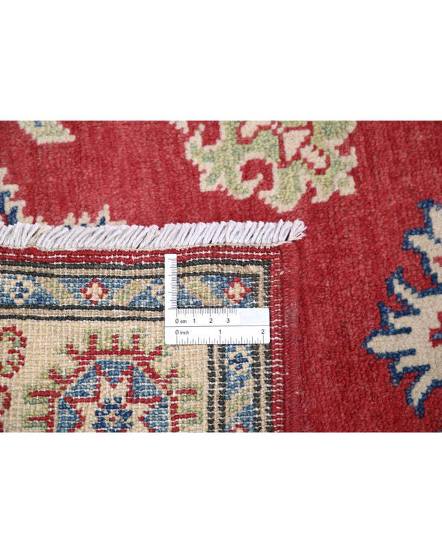 Kazak 2' 10" X 9' 10" Hand Knotted Wool Rug 2' 10" X 9' 10" (86 X 300) / Red / Wool