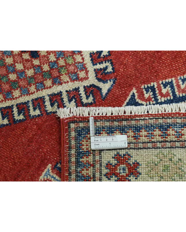 Kazak 2' 11" X 4' 11" Hand Knotted Wool Rug 2' 11" X 4' 11" (89 X 150) / Red / Wool