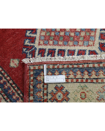 Kazak 2' 1" X 4' 11" Hand Knotted Wool Rug 2' 1" X 4' 11" (63 X 150) / Red / Wool
