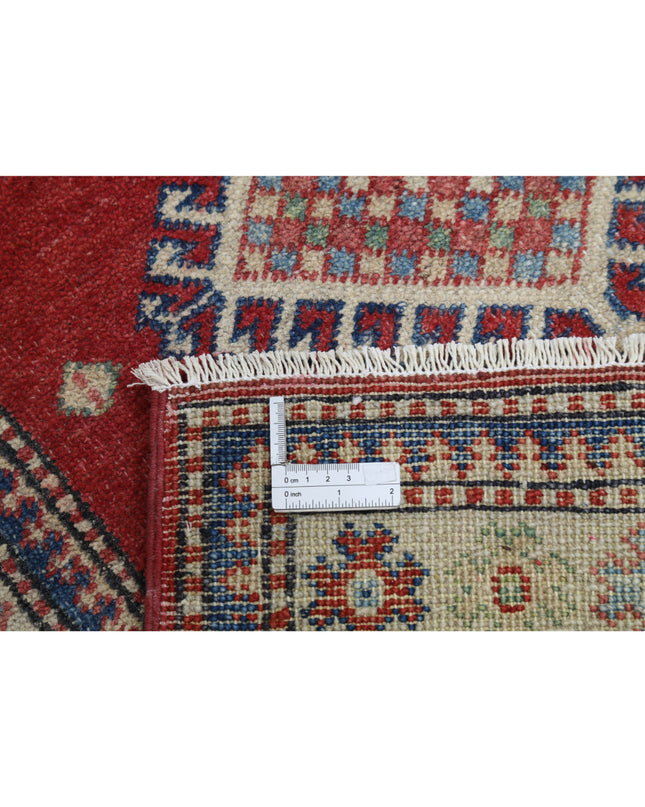 Kazak 2' 1" X 4' 11" Hand Knotted Wool Rug 2' 1" X 4' 11" (63 X 150) / Red / Wool
