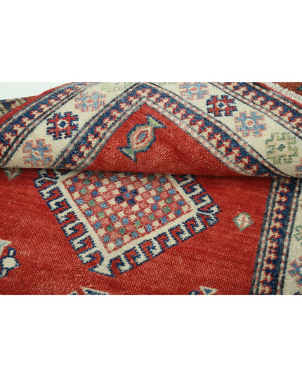 Kazak 2' 10" X 5' 0" Hand Knotted Wool Rug 2' 10" X 5' 0" (86 X 152) / Red / Wool