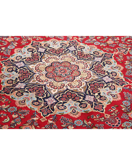 Kerman 10' 11" X 16' 6" Hand Knotted Wool Rug 10' 11" X 16' 6" (333 X 503) / Red / Wool