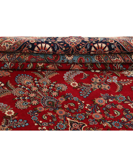 Kerman 10' 11" X 16' 6" Hand Knotted Wool Rug 10' 11" X 16' 6" (333 X 503) / Red / Wool