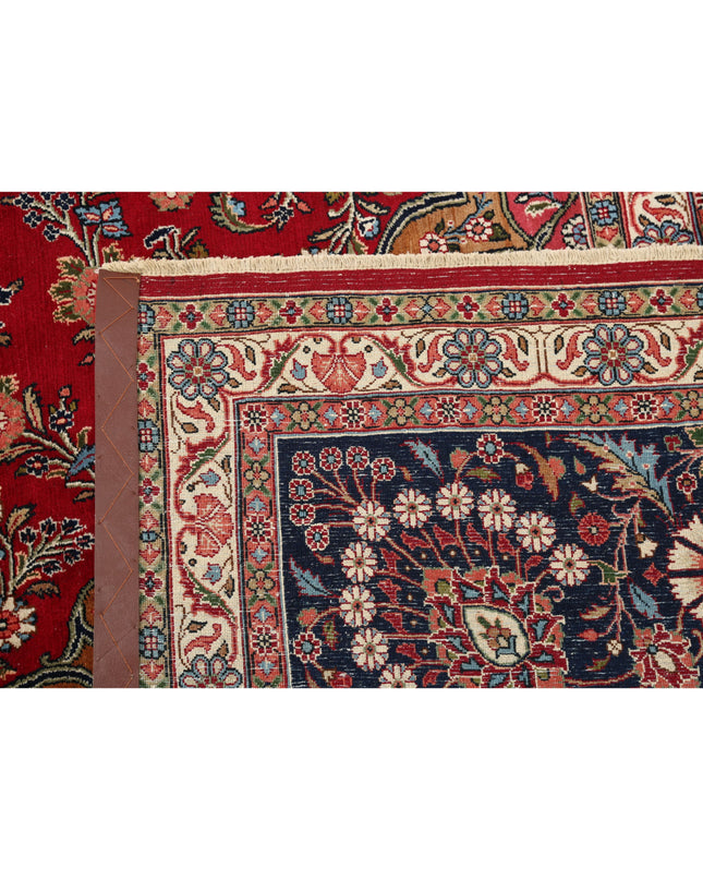 Kerman 10' 11" X 16' 6" Hand Knotted Wool Rug 10' 11" X 16' 6" (333 X 503) / Red / Wool