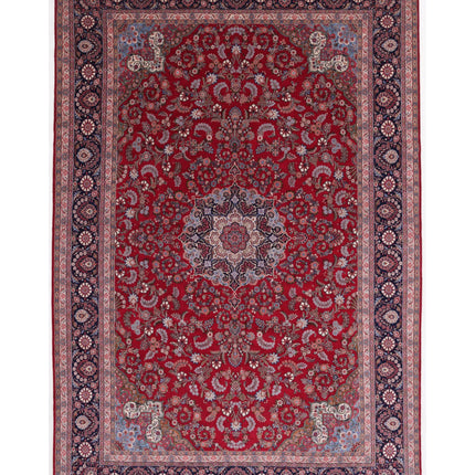 Kerman 10' 11" X 16' 6" Hand Knotted Wool Rug 10' 11" X 16' 6" (333 X 503) / Red / Wool