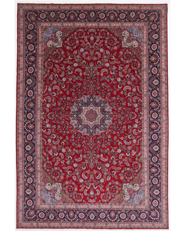 Kerman 10' 11" X 16' 6" Hand Knotted Wool Rug 10' 11" X 16' 6" (333 X 503) / Red / Wool