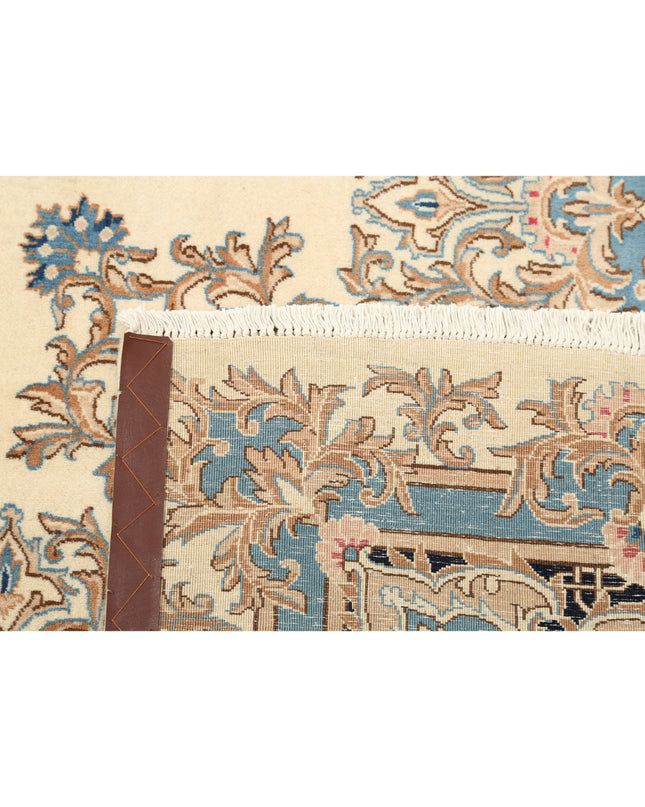 Kerman 9' 11" X 13' 8" Hand Knotted Wool Rug 9' 11" X 13' 8" (302 X 417) / Ivory / Wool