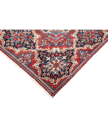 Kerman 9' 9" X 12' 9" Hand Knotted Wool Rug 9' 9" X 12' 9" (297 X 389) / Red / Wool