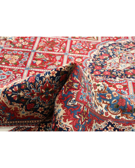 Kerman 9' 9" X 12' 9" Hand Knotted Wool Rug 9' 9" X 12' 9" (297 X 389) / Red / Wool