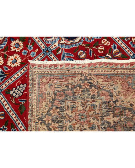 Kerman 9' 9" X 12' 9" Hand Knotted Wool Rug 9' 9" X 12' 9" (297 X 389) / Red / Wool