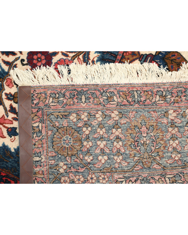 Kerman 4' 5" X 6' 1" Hand Knotted Wool Rug 4' 5" X 6' 1" (135 X 185) / Ivory / Wool