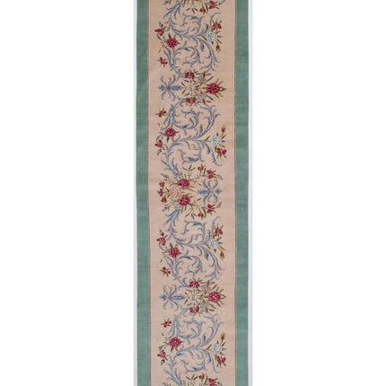 Kerman 3' 3" X 14' 2" Hand Knotted Wool Rug 3' 3" X 14' 2" (99 X 432) / Beige / Wool