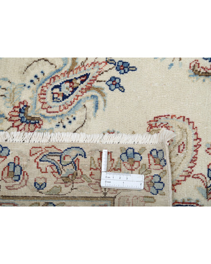 Kerman 9' 9" X 13' 2" Hand Knotted Wool Rug 9' 9" X 13' 2" (297 X 401) / Ivory / Wool