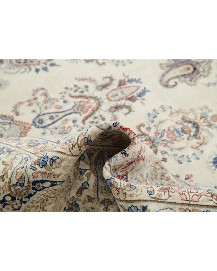 Kerman 9' 9" X 13' 2" Hand Knotted Wool Rug 9' 9" X 13' 2" (297 X 401) / Ivory / Wool