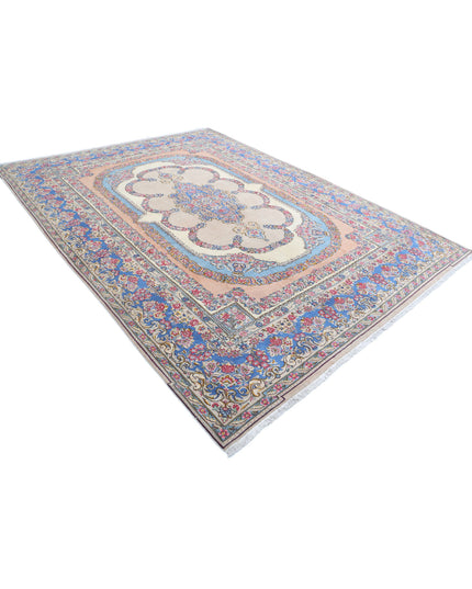 Kerman 8' 0" X 10' 10" Hand Knotted Wool Rug 8' 0" X 10' 10" (244 X 330) / Ivory / Wool