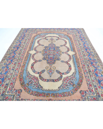 Kerman 8' 0" X 10' 10" Hand Knotted Wool Rug 8' 0" X 10' 10" (244 X 330) / Ivory / Wool