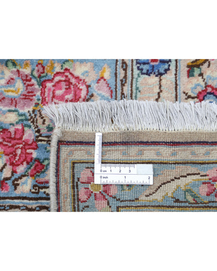 Kerman 8' 0" X 10' 10" Hand Knotted Wool Rug 8' 0" X 10' 10" (244 X 330) / Ivory / Wool