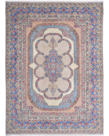 Kerman 8' 0" X 10' 10" Hand Knotted Wool Rug 8' 0" X 10' 10" (244 X 330) / Ivory / Wool