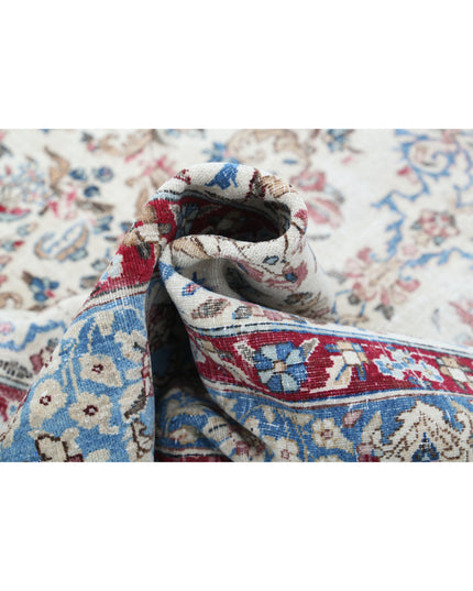 Kerman 5' 10" X 8' 6" Hand Knotted Wool Rug 5' 10" X 8' 6" (178 X 259) / Ivory / Wool