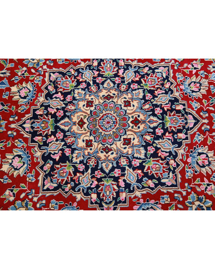 Kerman 9' 10" X 13' 8" Hand Knotted Wool Rug 9' 10" X 13' 8" (300 X 417) / Red / Wool