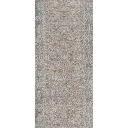Kerman 3' 8" X 9' 6" Hand Knotted Wool Rug 3' 8" X 9' 6" (112 X 290) / Pink / Wool