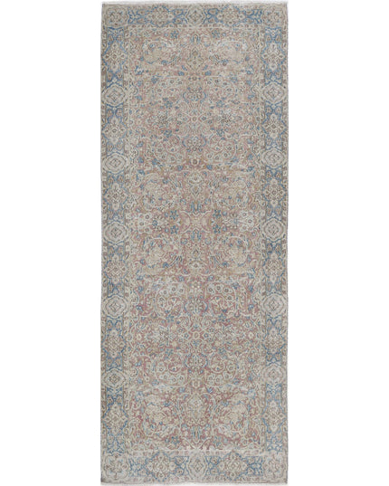 Kerman 3' 8" X 9' 6" Hand Knotted Wool Rug 3' 8" X 9' 6" (112 X 290) / Pink / Wool