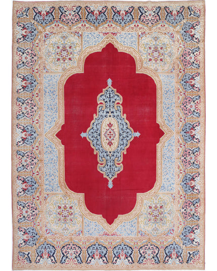 Kerman 9' 8" X 13' 4" Hand Knotted Wool Rug 9' 8" X 13' 4" (295 X 406) / Red / Wool